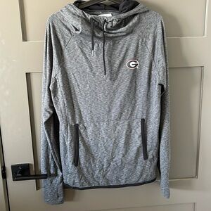 FANATICS GEORGIA “G” FUNNEL NECK PULLOVER SZ LARGE
